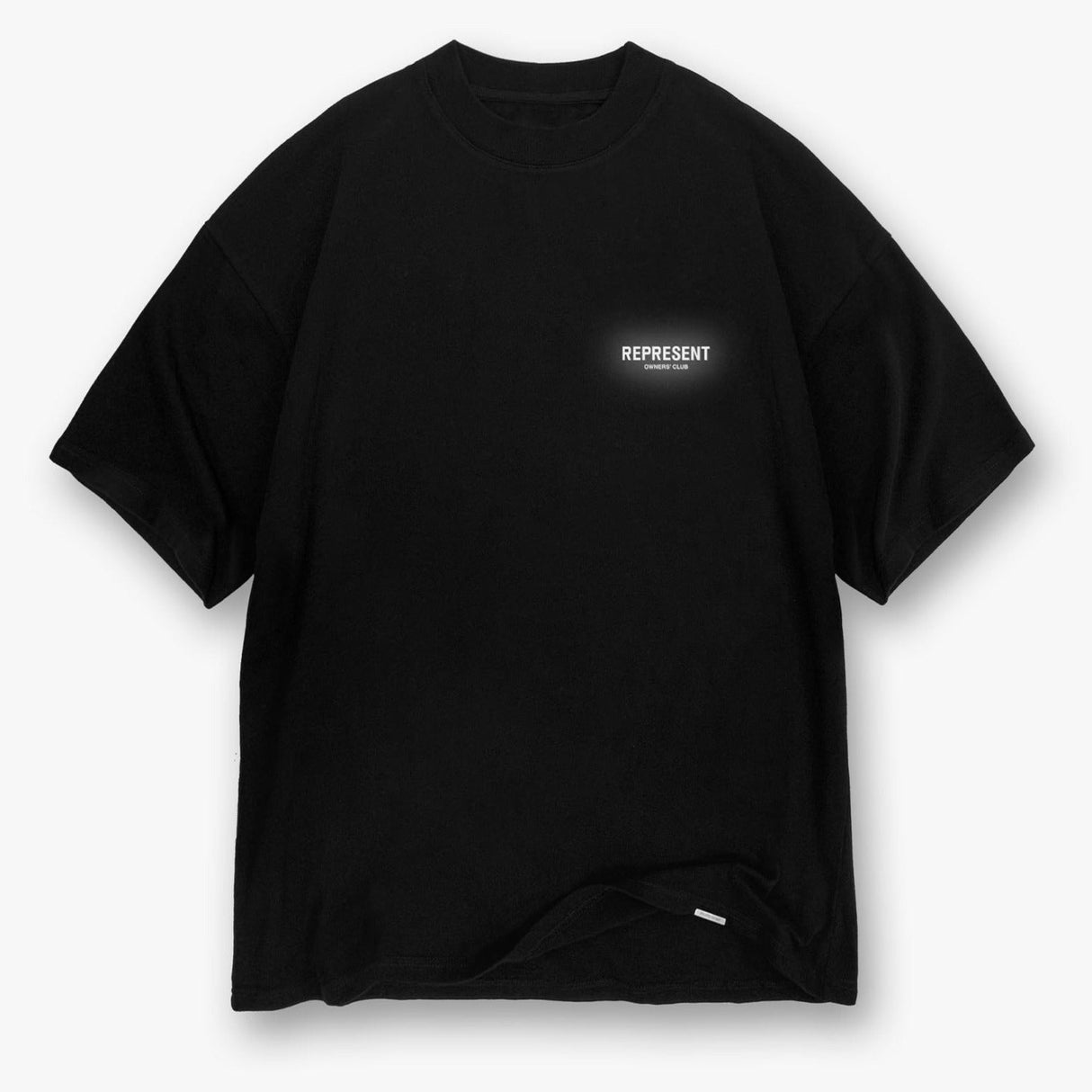 Represent Owners Club Logo Tee Black Reflective REPRESENT REPRESENT - originalfook singapore