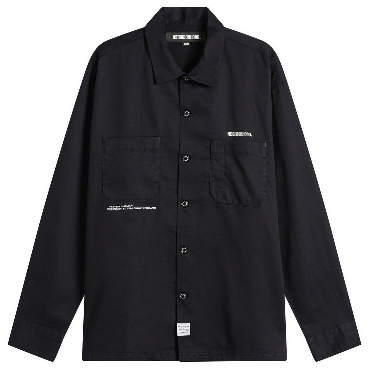 Neighborhood Classic L/S Work Shirt Black - ORIGINALFOOK
