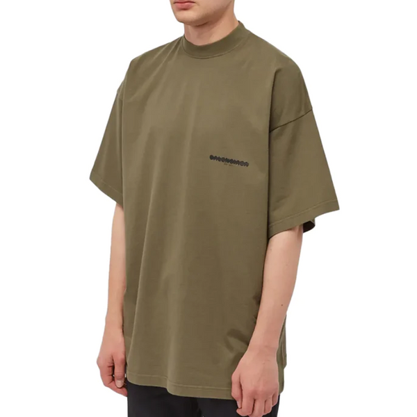 Balenciaga Strike 1917 Oversized Tee Khaki Olive BAL BAL - originalfook singapore