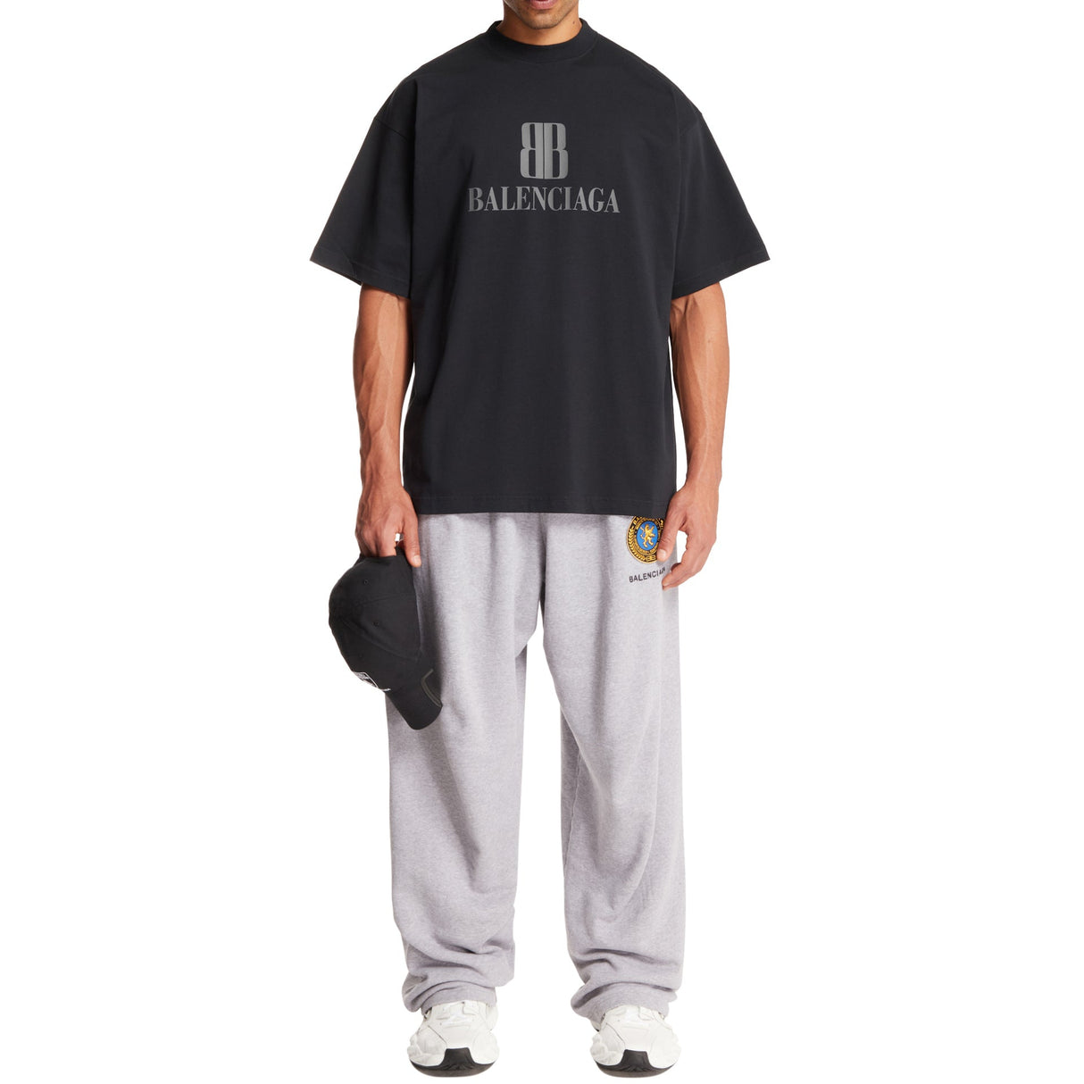 Balenciaga Nano BB Medium Fit Tee Black