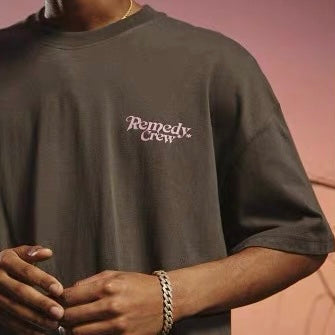 Remedy Crew Logo Tee Dark Grey REMEDY REMEDY - originalfook singapore