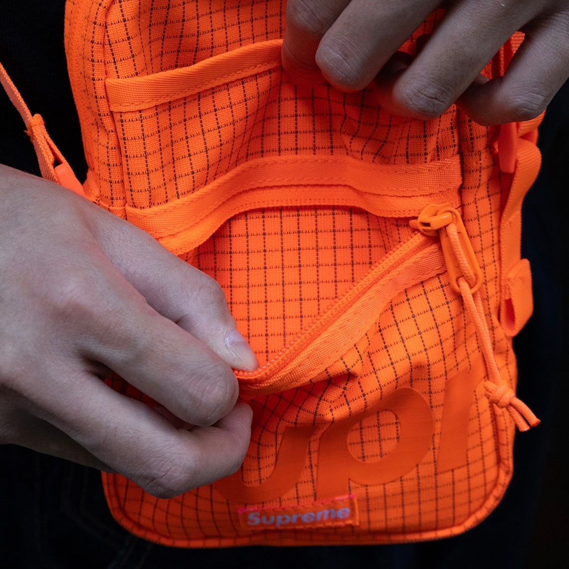 Supreme Reflective Shoulder Bag Orange supreme supreme - originalfook singapore
