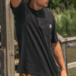 Carhartt Henley Oversized Pocket Tee Black CARHARTT CARHARTT - originalfook singapore