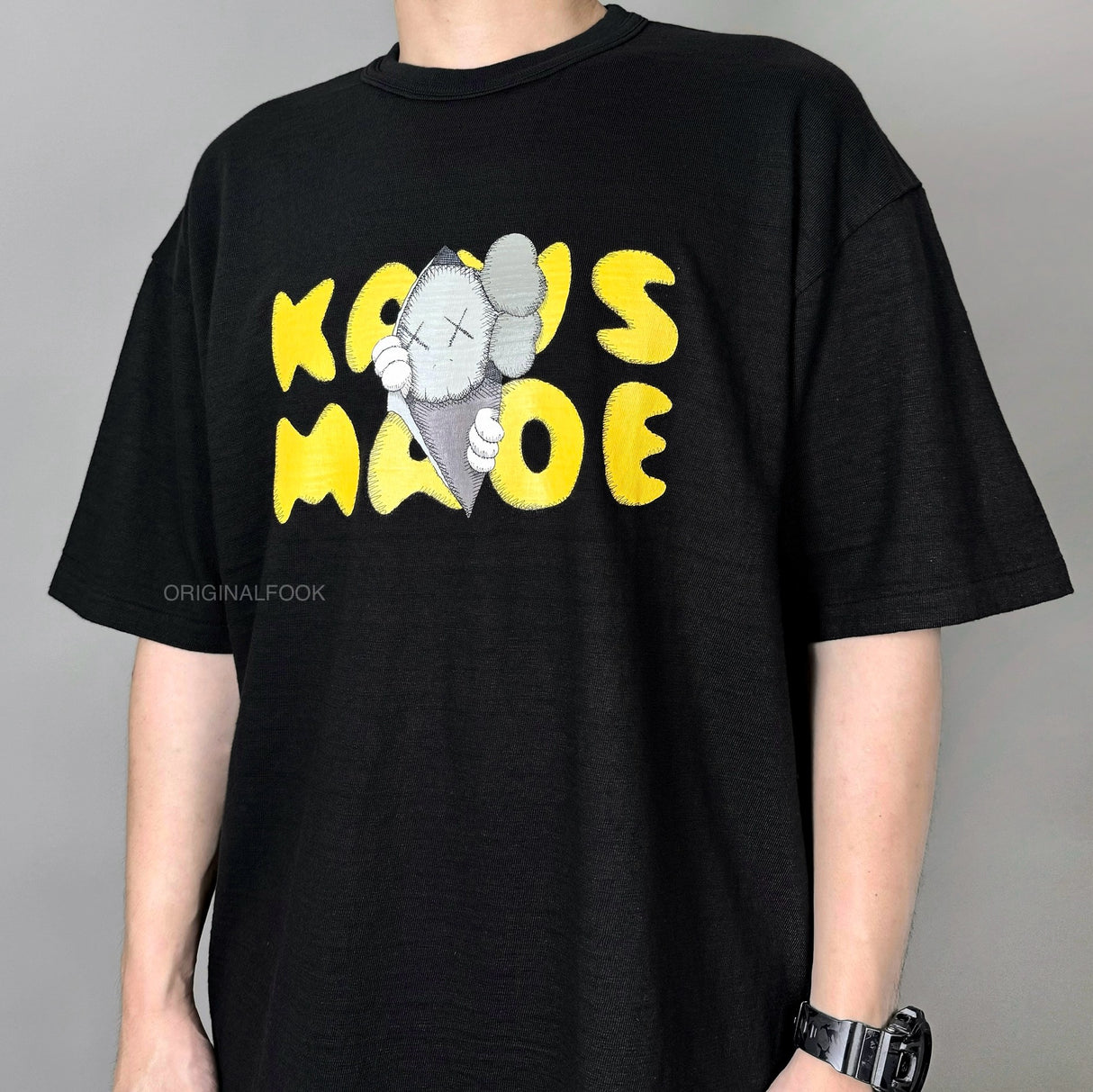 Human Made X KAWS Tee #1 Black HUMAN MADE HUMAN MADE - originalfook singapore