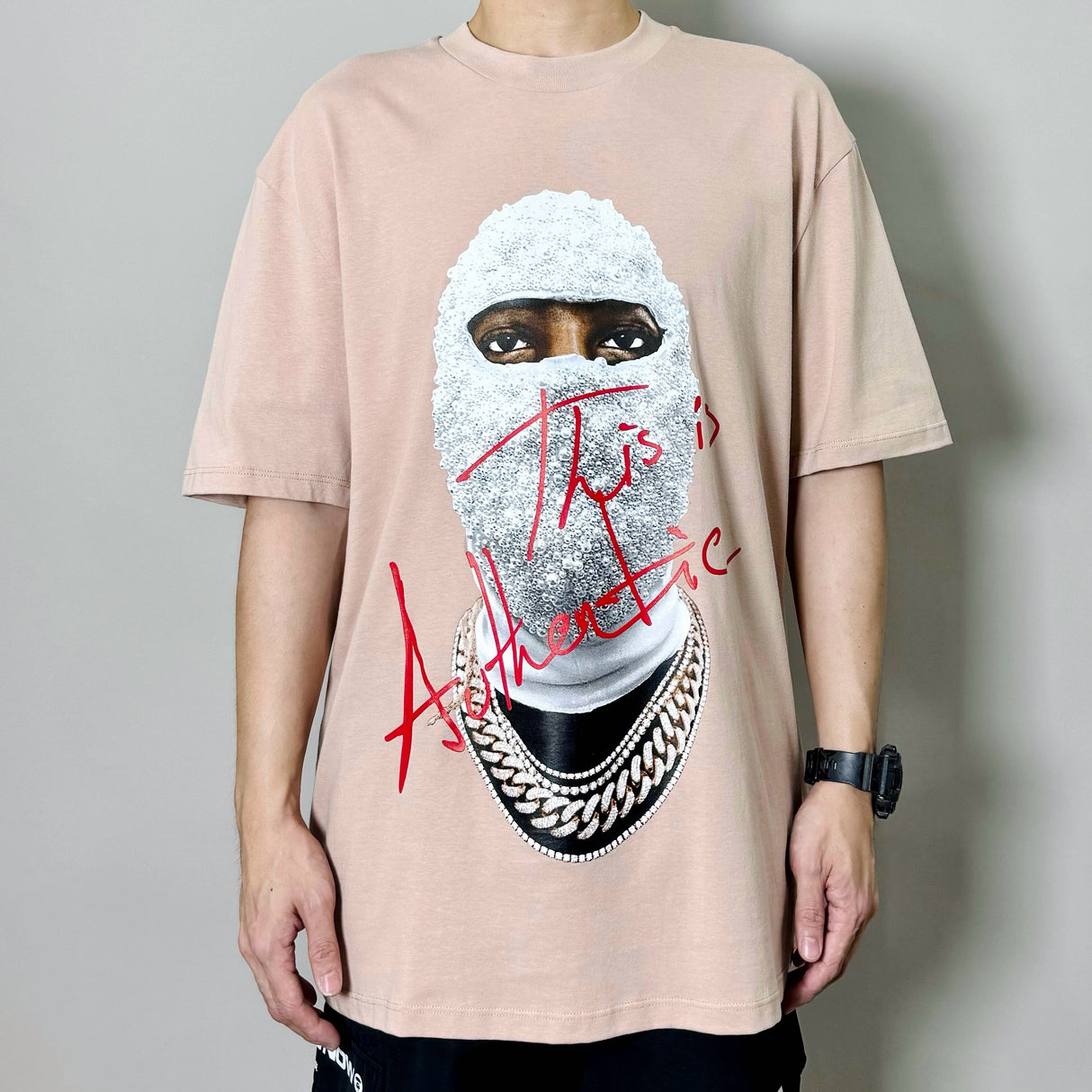 Ih Nom Uh Nit Mask Authentic Tee Flesh NUS23297 (Made In Italy) IH NOM UH NIT IH NOM UH NIT - originalfook singapore