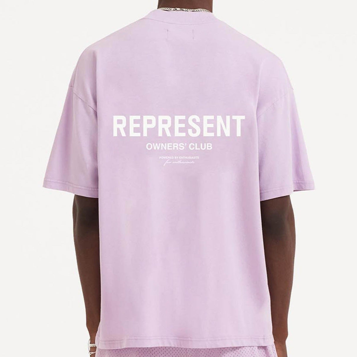 Represent Owners Club Logo Tee Lilac REPRESENT REPRESENT - originalfook singapore