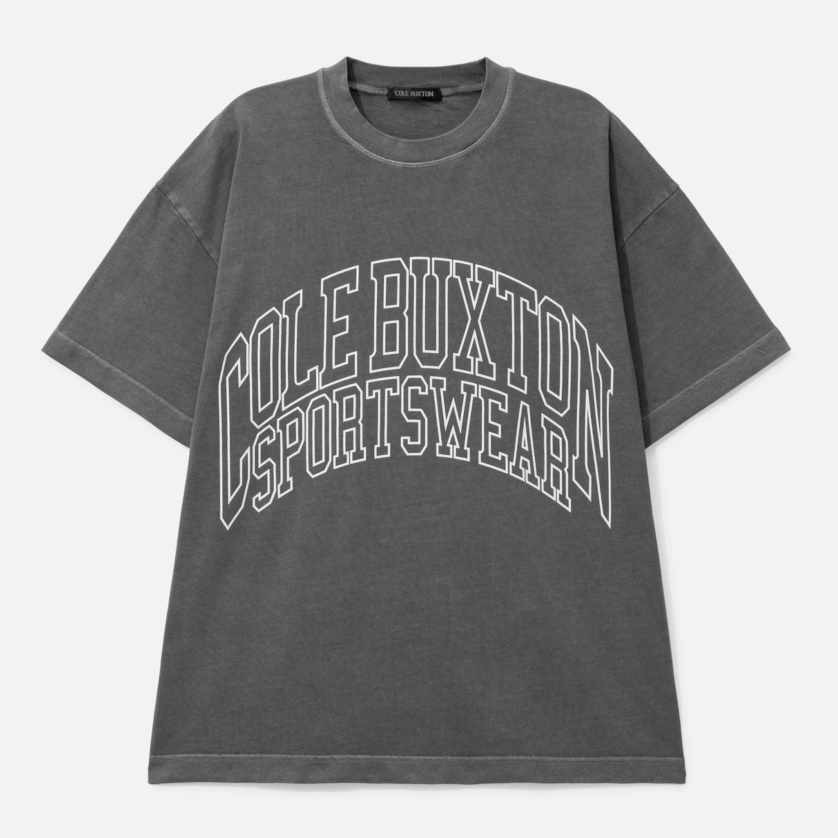 Cole Buxton Arch Logo Tee Washed Black