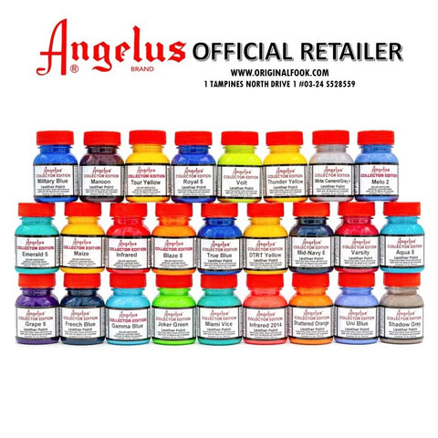 (12 Colors) Angelus Acrylic Leather Metallic & Pearlescent Paint