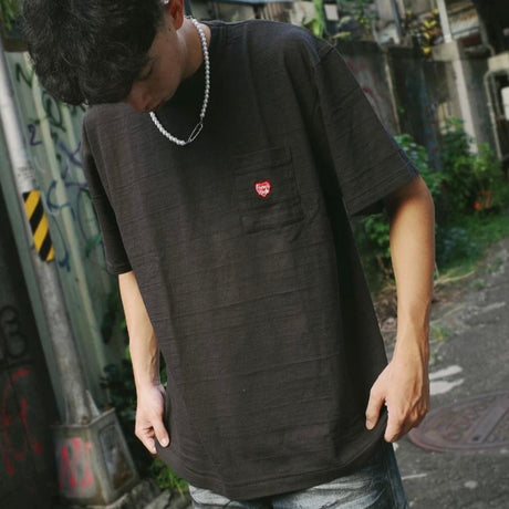 Human Made Heart Pocket Tee Black HUMAN MADE HUMAN MADE - originalfook singapore