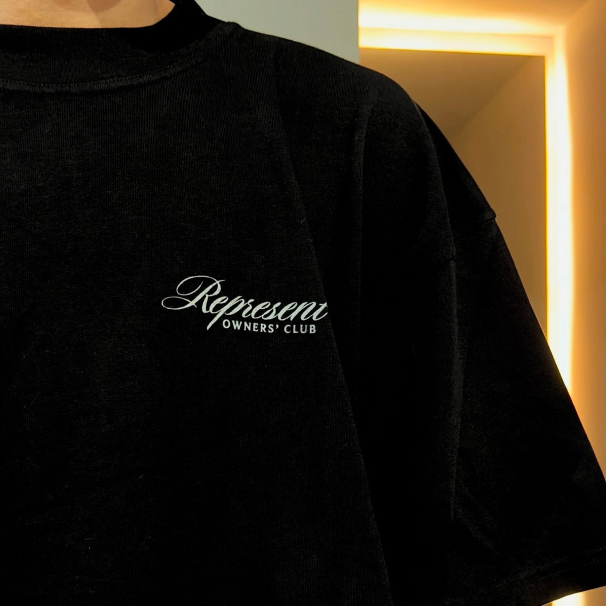 Represent Owners Club Script Tee Black REPRESENT REPRESENT - originalfook singapore