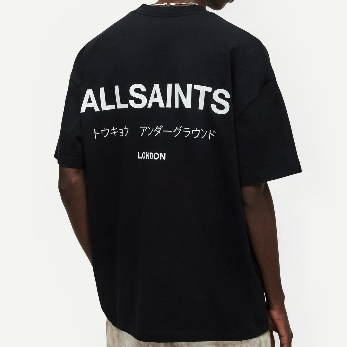AllSaints Underground Logo Tee Black ALLSAINTS ALLSAINTS - originalfook singapore