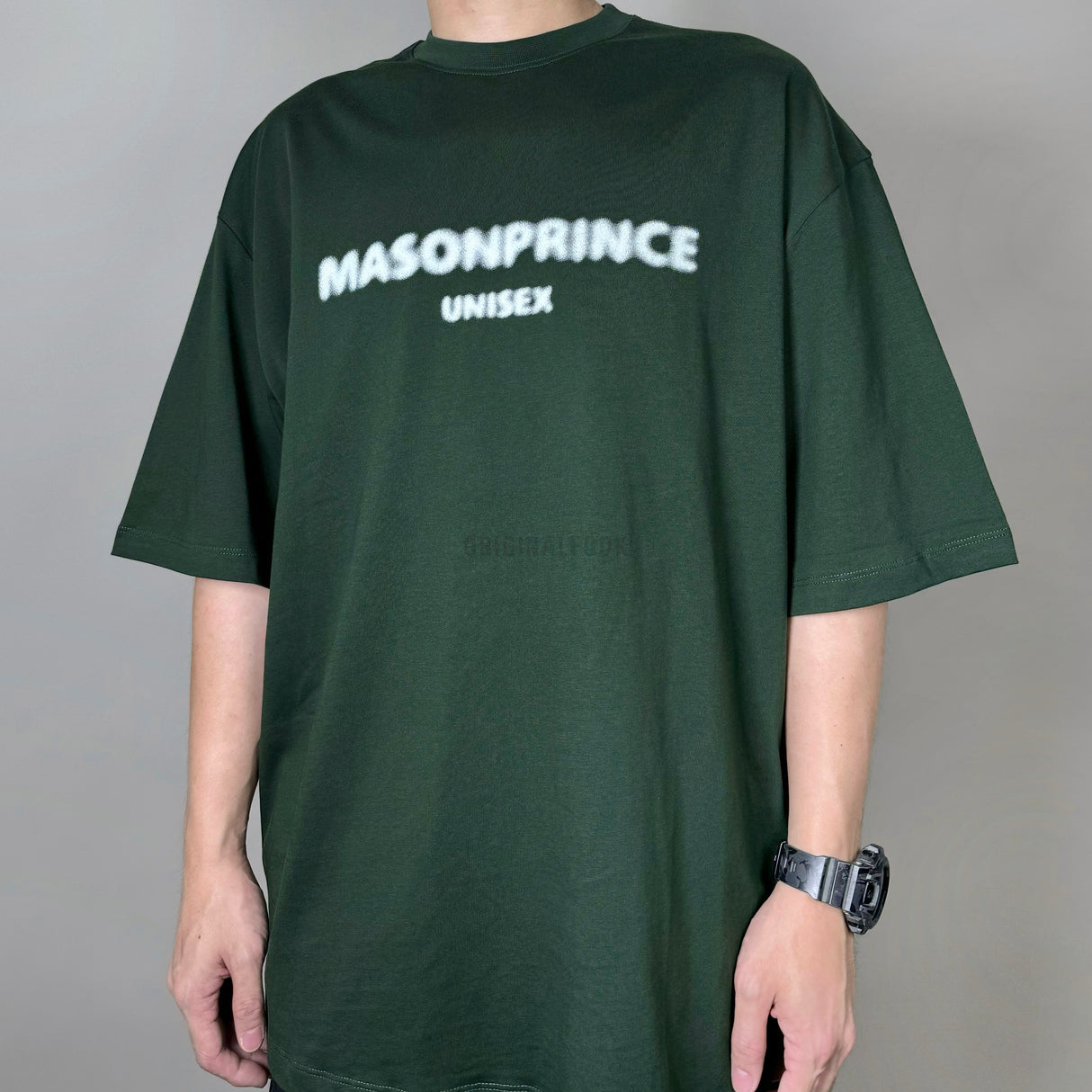 MASONPRINCE Classic Spray Logo Tee Forest Green MASONPRINCE MASONPRINCE - originalfook singapore