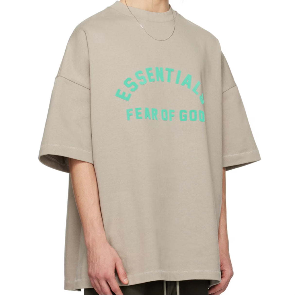 Fear of God Essentials Applique Logo Heavyweight Tee Seal (Oversized) FEAR OF GOD ESSENTIALS FEAR OF GOD ESSENTIALS - originalfook singapore