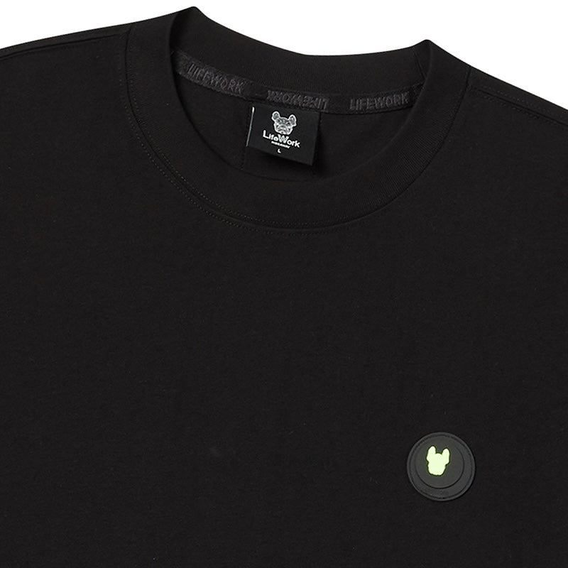 LifeWork Neon Round Logo Tee Black LIFEWORK LIFEWORK - originalfook singapore