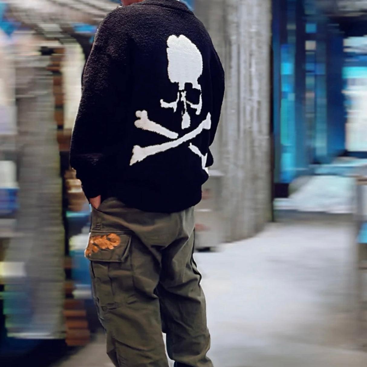 Mastermind World Lounge Cardigan Black White - ORIGINALFOOK