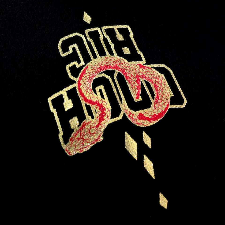 Rickyisclown Golden Coil Smiley Black Tee R37250210L (F10) - ORIGINALFOOK