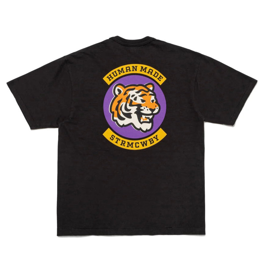 Human Made Round Tiger Tee Black HUMAN MADE HUMAN MADE - originalfook singapore