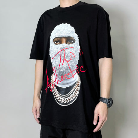 Ih Nom Uh Nit Mask Authentic Tee Black NUS23297 (Made In Italy) IH NOM UH NIT IH NOM UH NIT - originalfook singapore