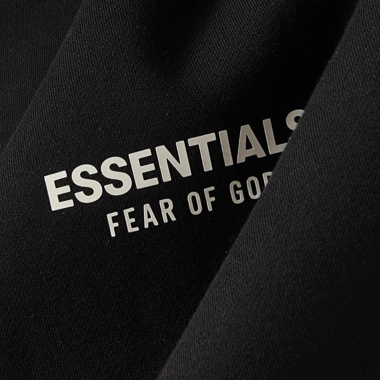 FEAR OF GOD Essentials Signature Logo Hoodie Black FEAR OF GOD ESSENTIALS FEAR OF GOD ESSENTIALS - originalfook singapore