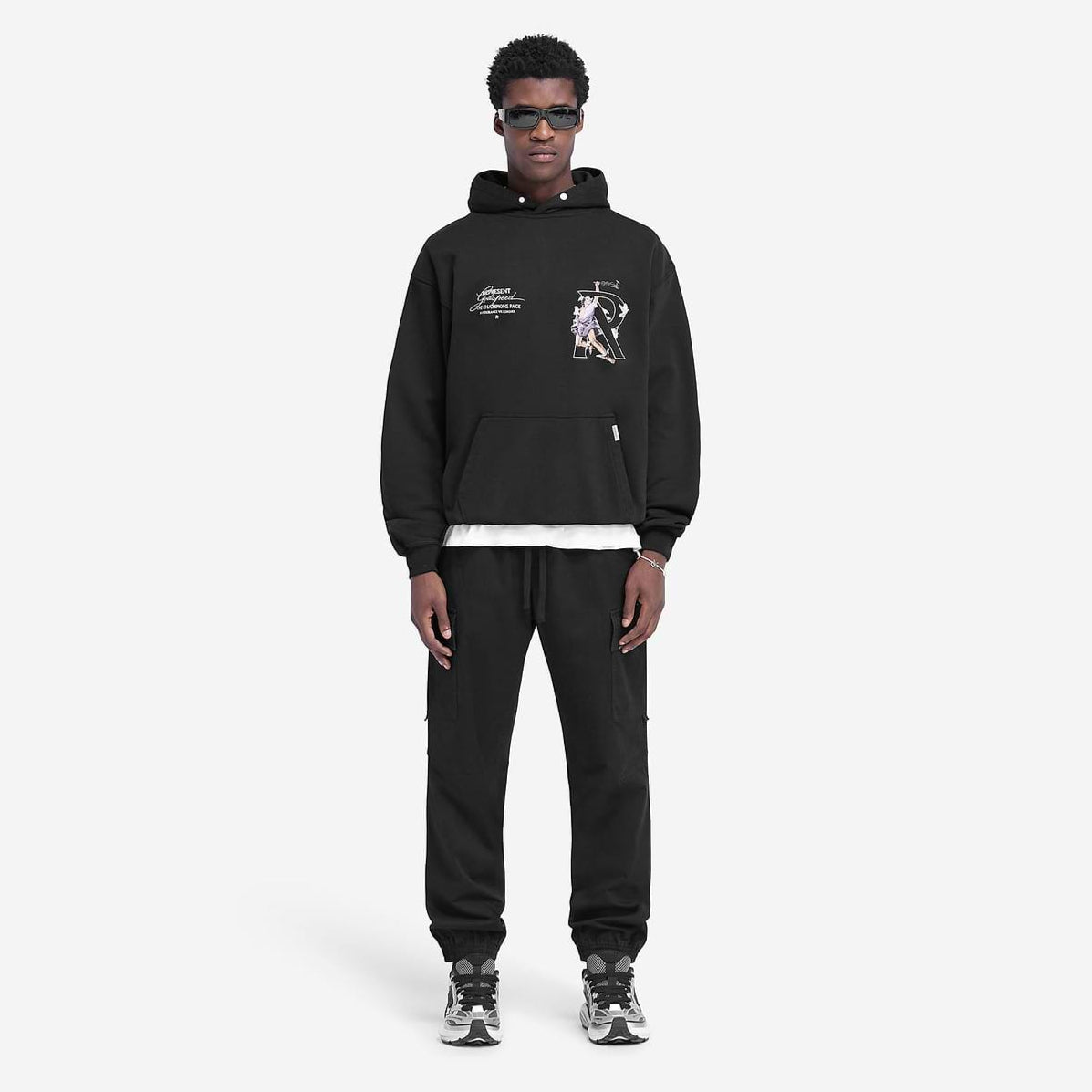 Represent Hermes Black Hoodie - ORIGINALFOOK