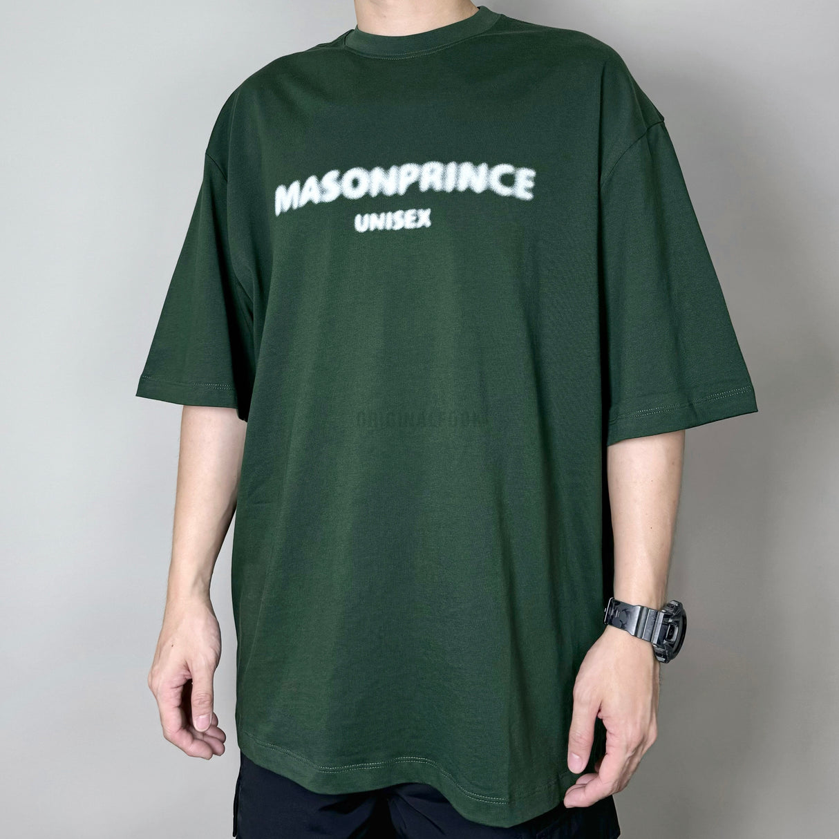 MASONPRINCE Classic Spray Logo Tee Forest Green MASONPRINCE MASONPRINCE - originalfook singapore