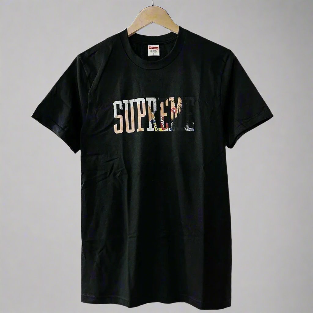 Supreme Collegiate Tee Black SUPREME SUPREME - originalfook singapore