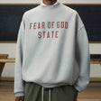 FEAR OF GOD Essentials Heavy Fleece Crewneck Dark Heather FEAR OF GOD ESSENTIALS FEAR OF GOD ESSENTIALS - originalfook singapore