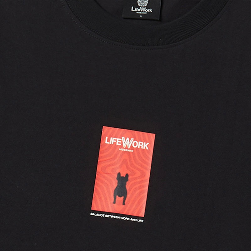 LifeWork Mascot Artwork Tee Black LIFEWORK LIFEWORK - originalfook singapore