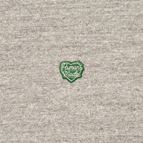Human Made Green Heart Badge Tee Heather HUMAN MADE HUMAN MADE - originalfook singapore