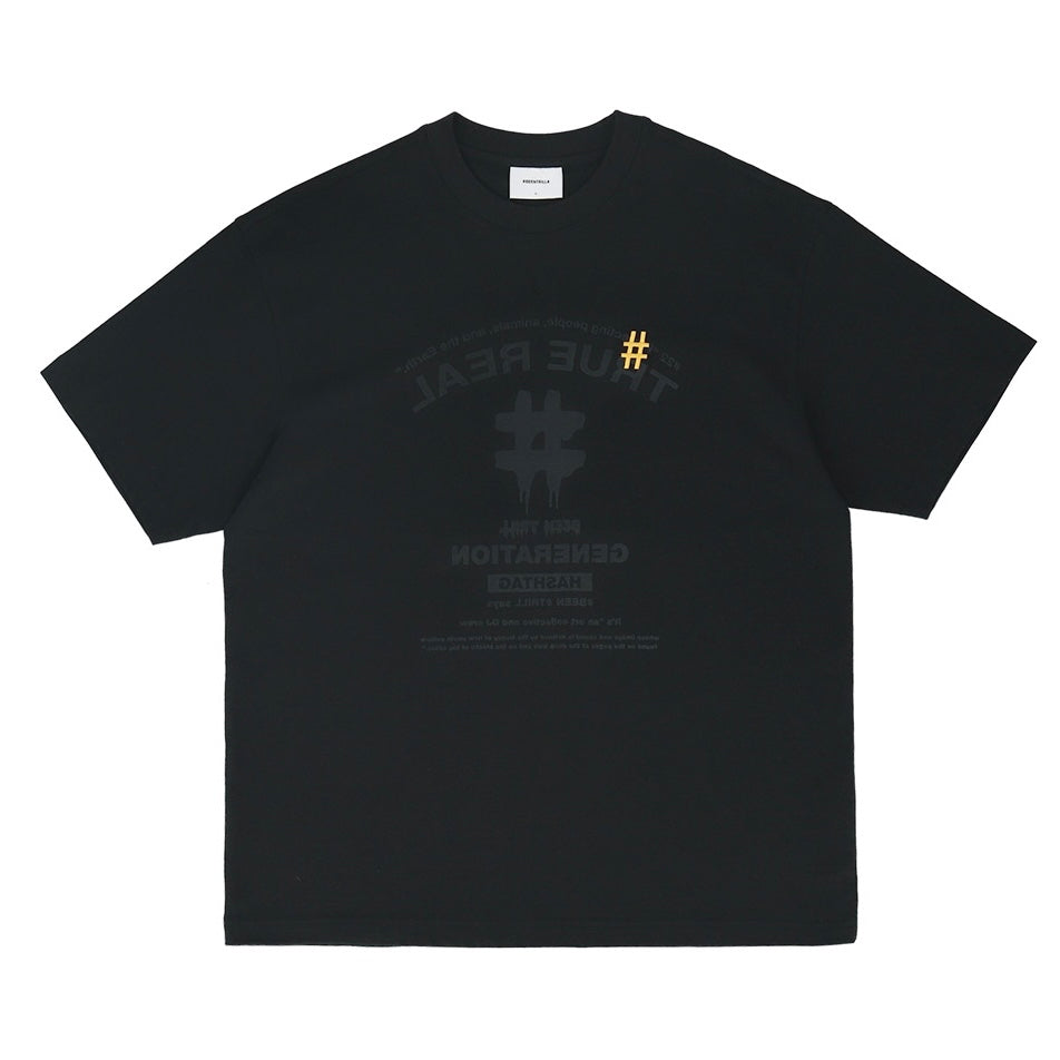 Black BEEN TRILL Been Trill inverted logo T-shirt featuring the distinctive upside-down logo design.