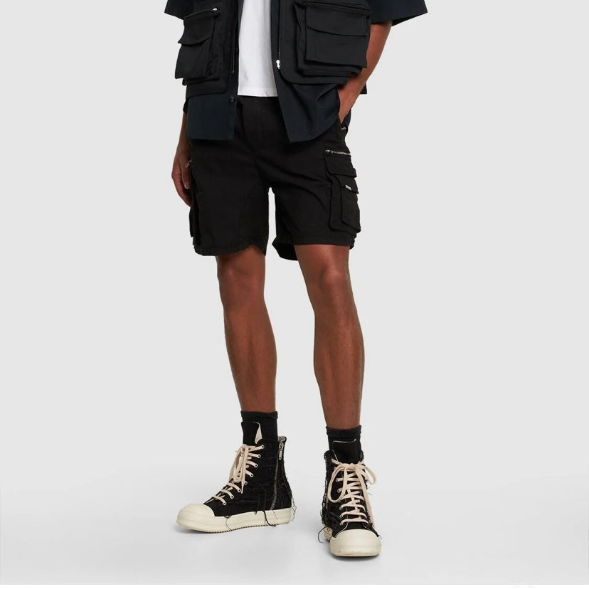 Represent Cargo Shorts Black REPRESENT REPRESENT - originalfook singapore