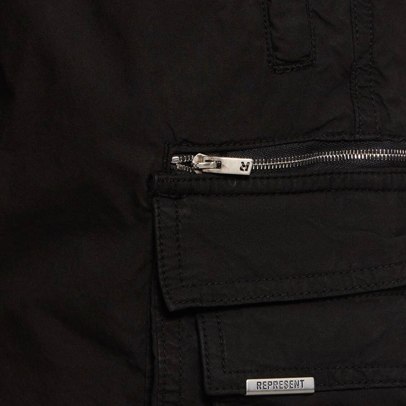 Represent Cargo Shorts Black REPRESENT REPRESENT - originalfook singapore