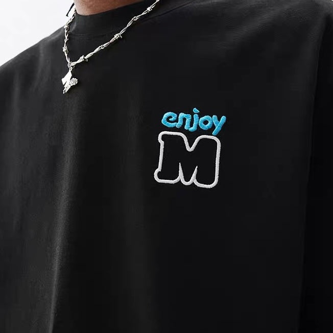 MEDM Embroidered Logo Tee Black MEDM MEDM - originalfook singapore