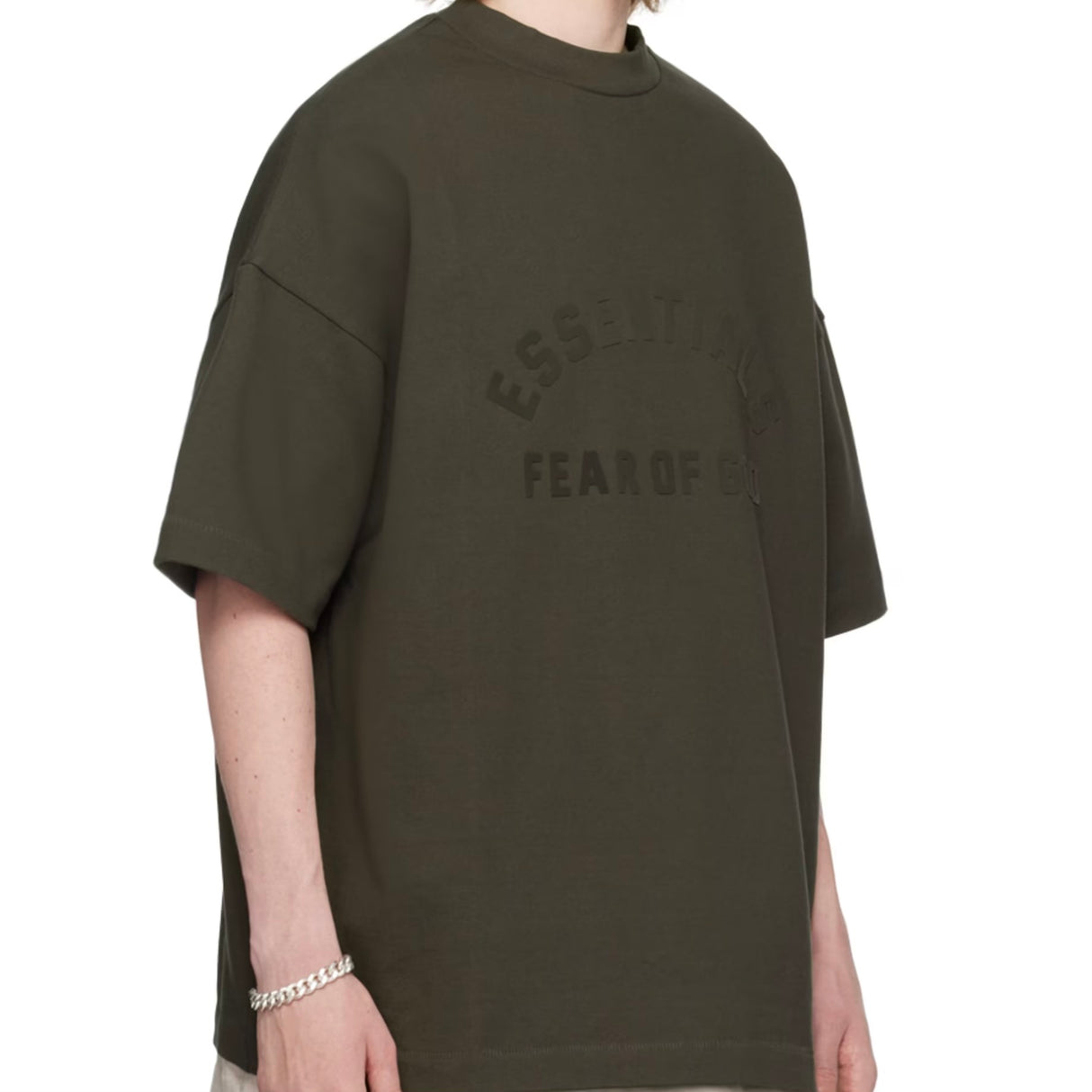 Fear of God Essentials Applique Logo Heavyweight Tee Ink (Oversized) FEAR OF GOD ESSENTIALS FEAR OF GOD ESSENTIALS - originalfook singapore