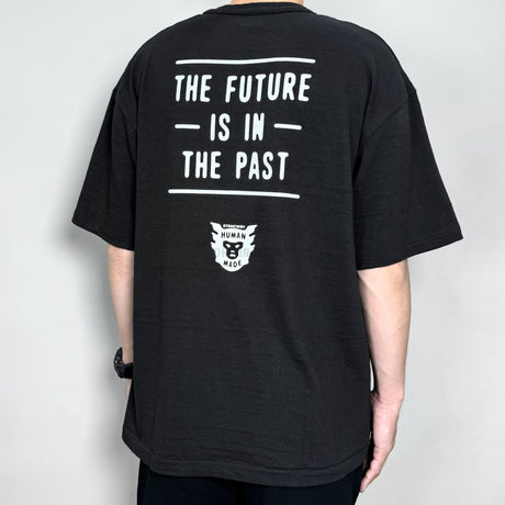 Human Made Heart Badge Slogan Tee Black HUMAN MADE HUMAN MADE - originalfook singapore