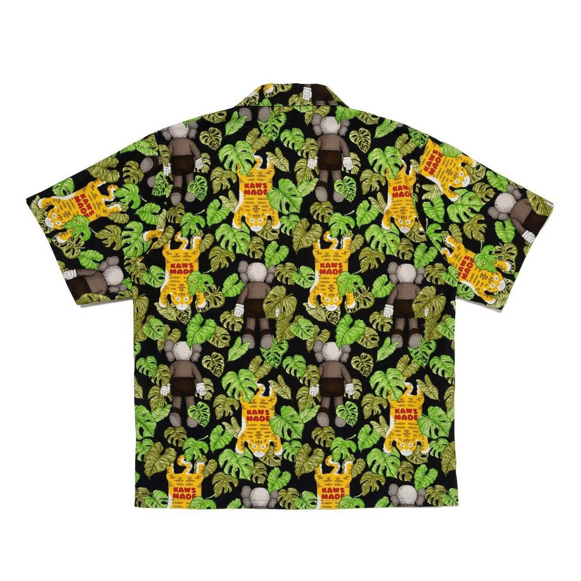 Human Made X KAWS Aloha Shirt Black HUMAN MADE HUMAN MADE - originalfook singapore