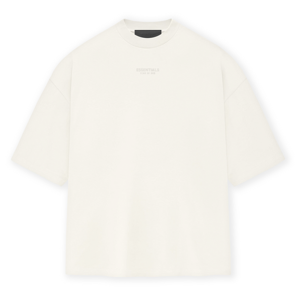 Fear of God Essentials Applique Logo Drop Shoulder Tee Cloud Dancer (Oversized) FEAR OF GOD FEAR OF GOD - originalfook singapore