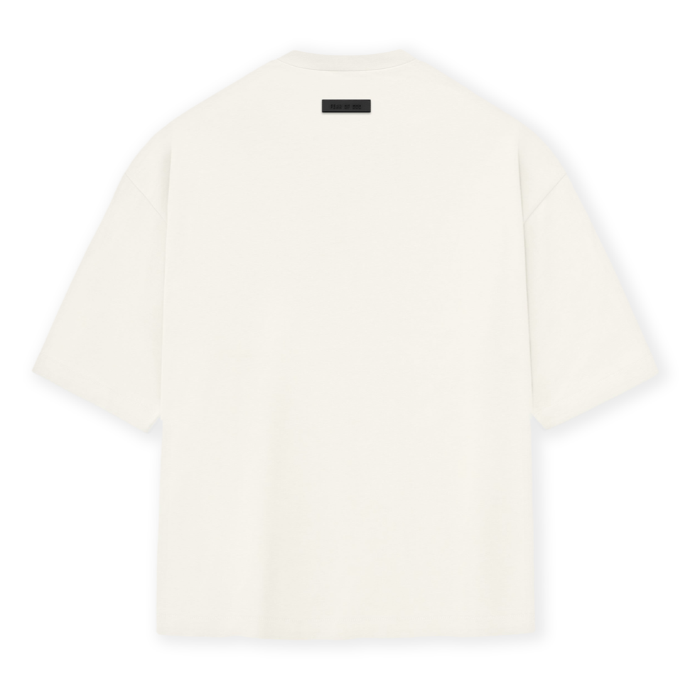 Fear of God Essentials Applique Logo Drop Shoulder Tee Cloud Dancer (Oversized) FEAR OF GOD FEAR OF GOD - originalfook singapore