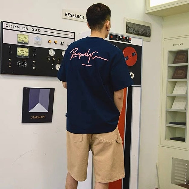 Remedy Embossed Logo Tee Navy REMEDY REMEDY - originalfook singapore