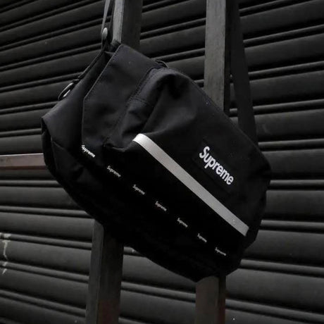 Supreme Reflective Messenger Bag Black - ORIGINALFOOK