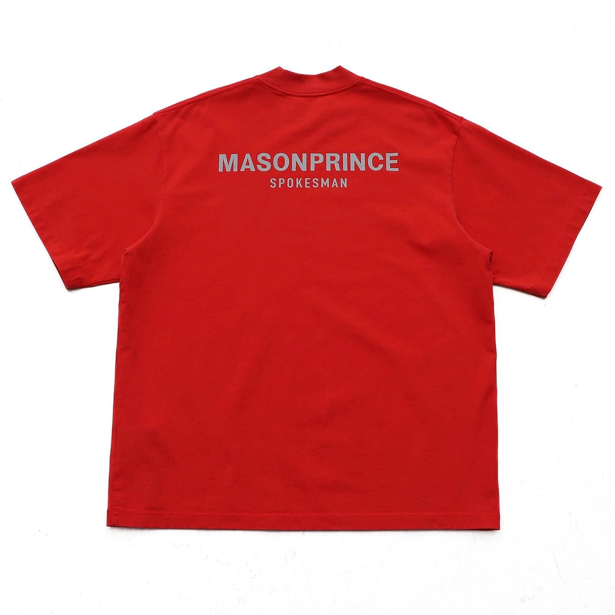 MasonPrince Reflective Oversized Tee Red - ORIGINALFOOK