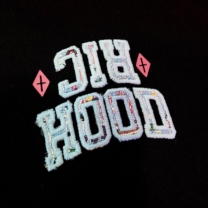 Rickyisclown Sky Tribal Embossed Black Tee R37250210B (G10) - ORIGINALFOOK