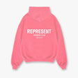 Represent Owners Club Logo Hoodie Bubblegum REPRESENT REPRESENT - originalfook singapore