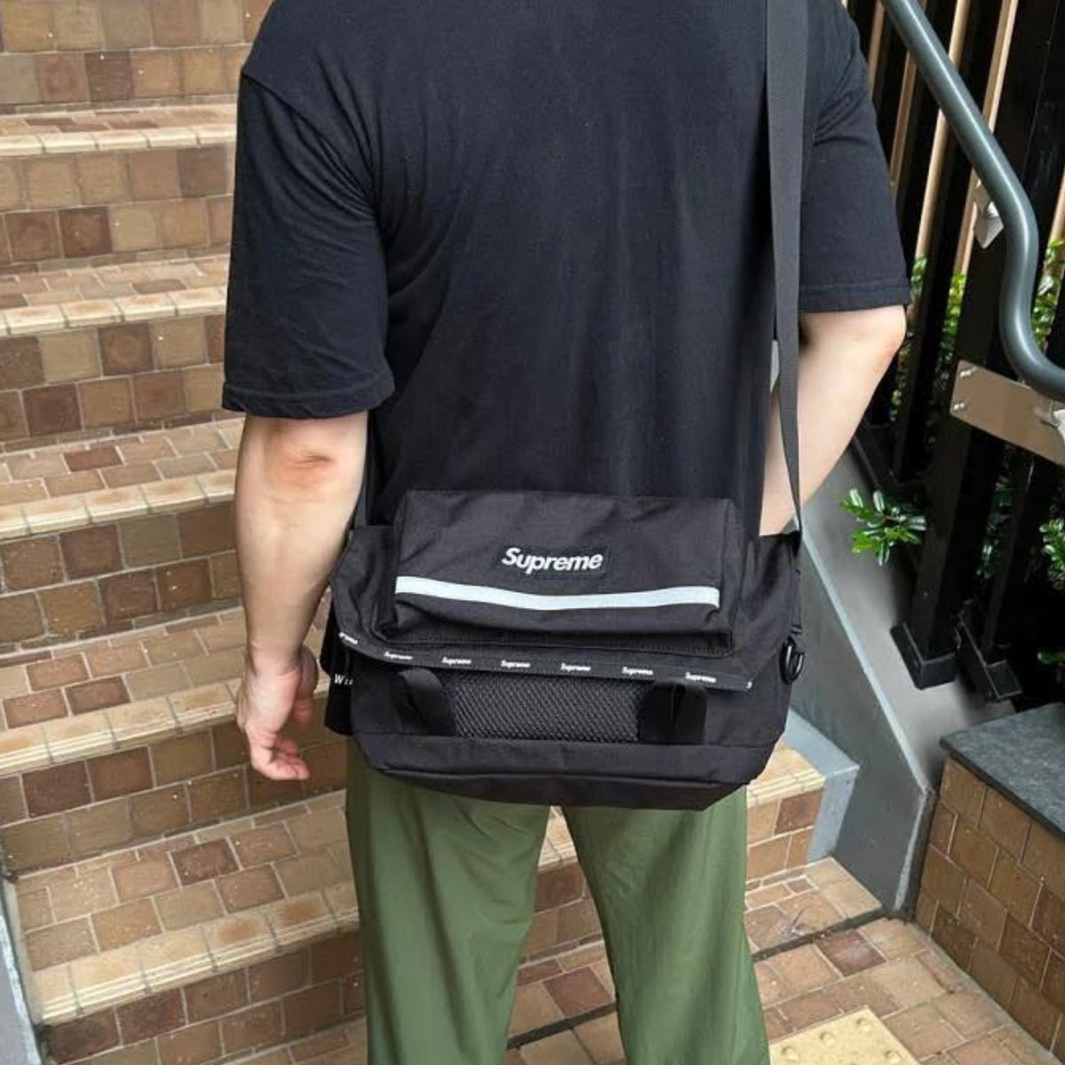 Buy Supreme Reflective Messenger Bag Black online in Singapore