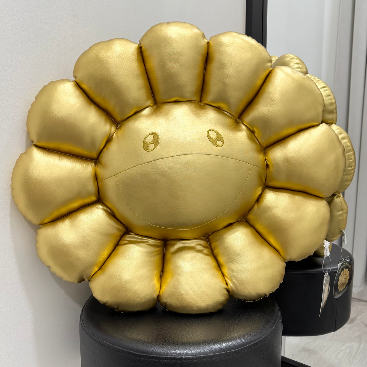 Takashi Murakami Flower 60cm Plush Cushion Gold