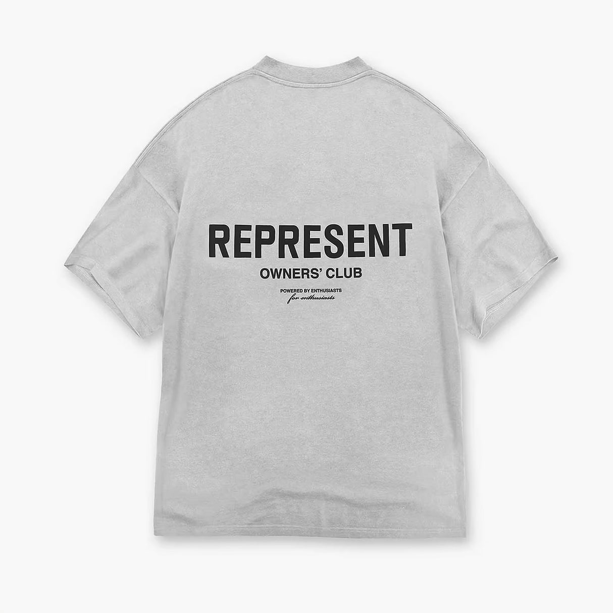 Represent Owners Club Logo Tee Ash Grey REPRESENT REPRESENT - originalfook singapore