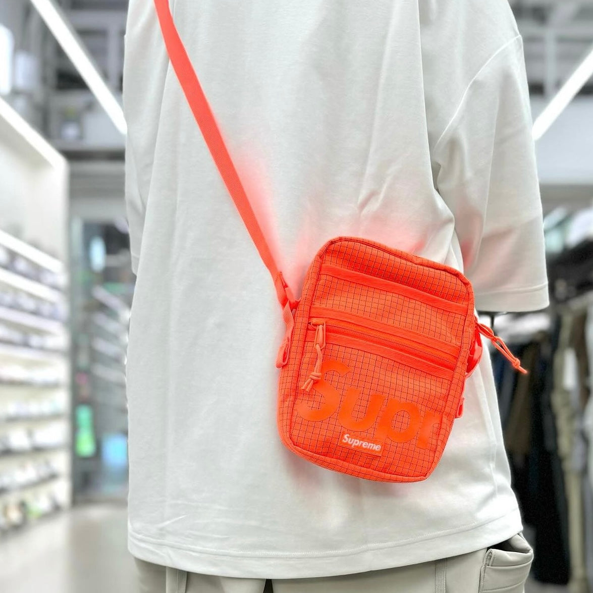 Supreme Reflective Shoulder Bag Orange supreme supreme - originalfook singapore
