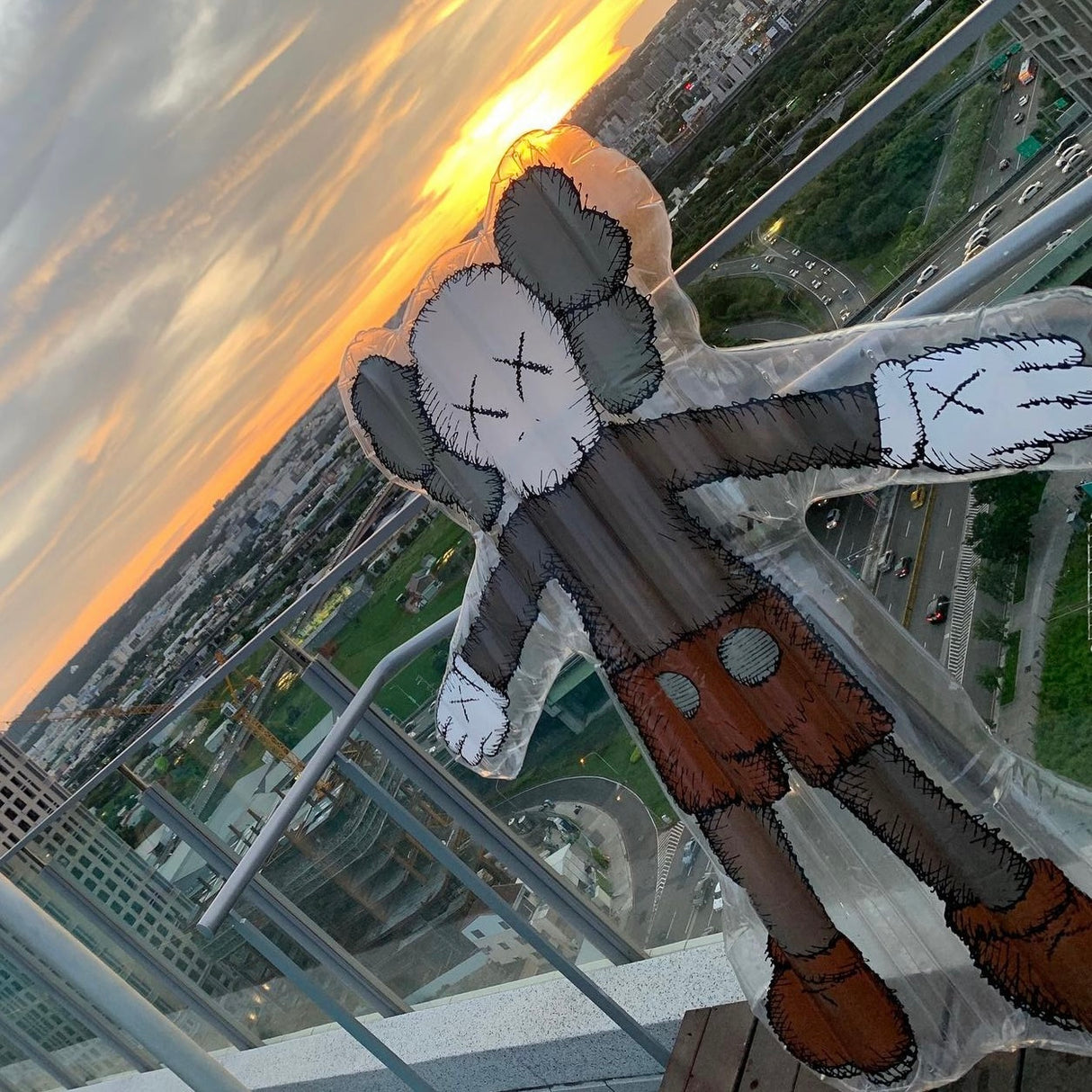 KAWS HOLIDAY Korea Companion 170CM Floating Bed Clear KAWS KAWS - originalfook singapore