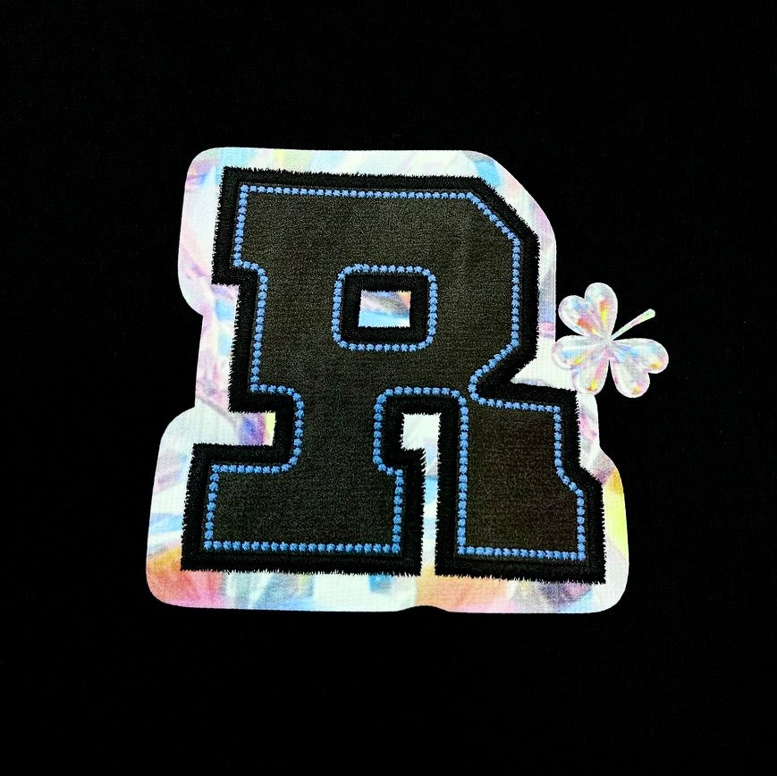 Rickyisclown Crystal Embossed Black Tee R37240813E (D10) - ORIGINALFOOK