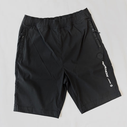 AAPE By Bathing Ape Embroidered Badge Sweat Shorts Black [6952]